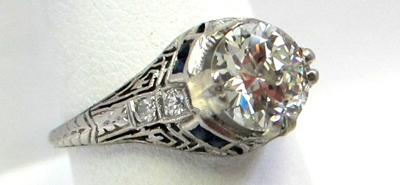 Diamond Engagement ring close up